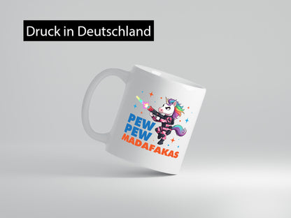 Pew Madafakas vl9 Humor Geschenkidee Tasse