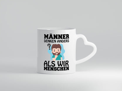 Männer denken anders Geschenkidee Humor Tasse