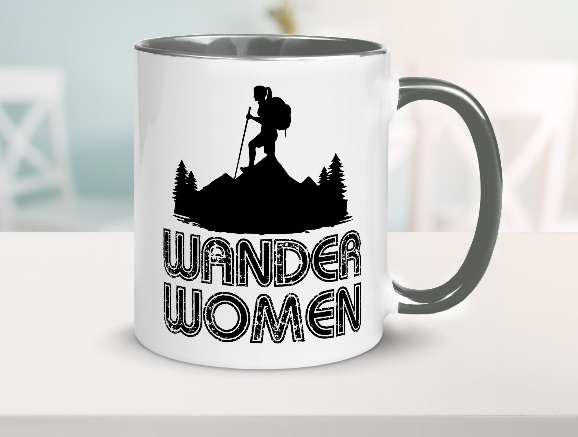 Wander Woman | Wandern Berge Geschenk Familie Geschenkidee lustiger Spruch Tasse