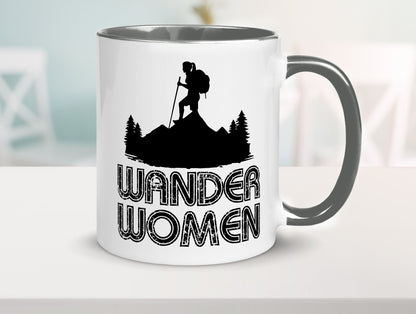 Wander Woman | Wandern Berge Geschenk Familie Geschenkidee lustiger Spruch Tasse