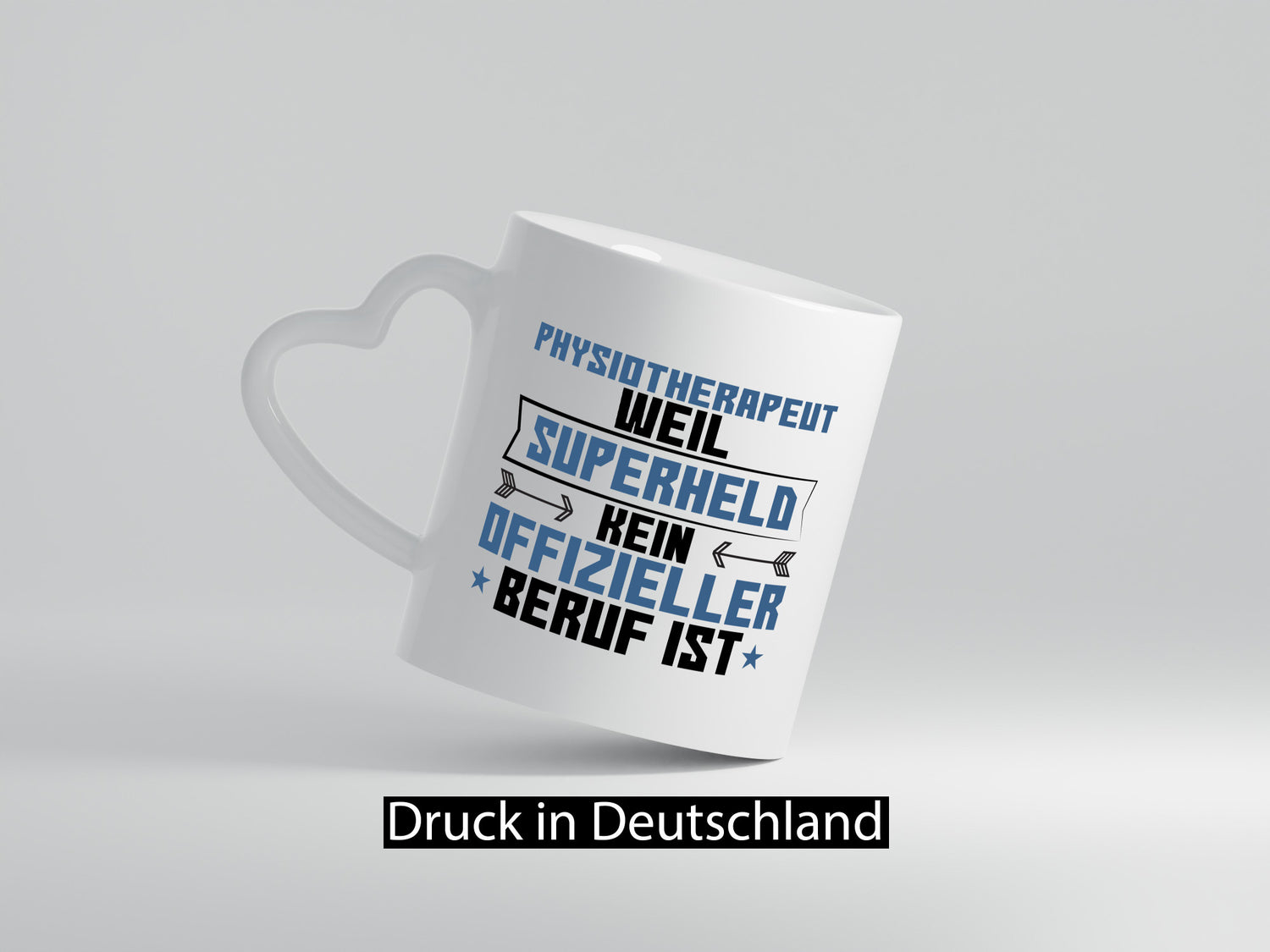 Superheld Physiotherapeut Geschenkidee Humor Tasse
