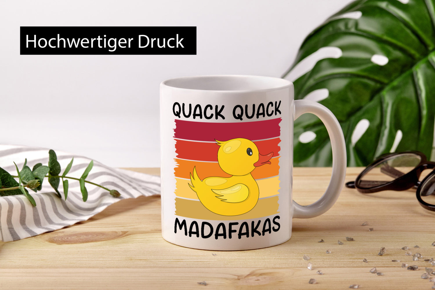 Quack Madafakas | Gummiente Ente Entchen v2 Humor Geschenkidee Tasse