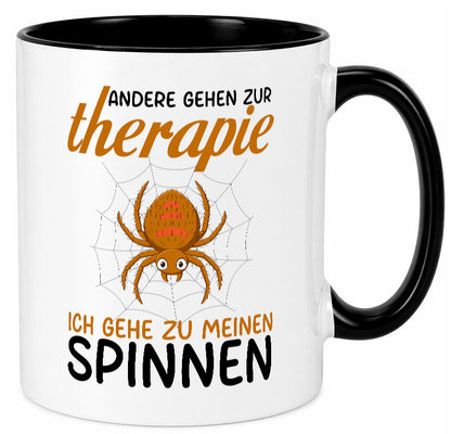 Ich gehe zu meinen Spinnen | Spinnenliebhaber lustiger Spruch Geschenk Humor Tasse