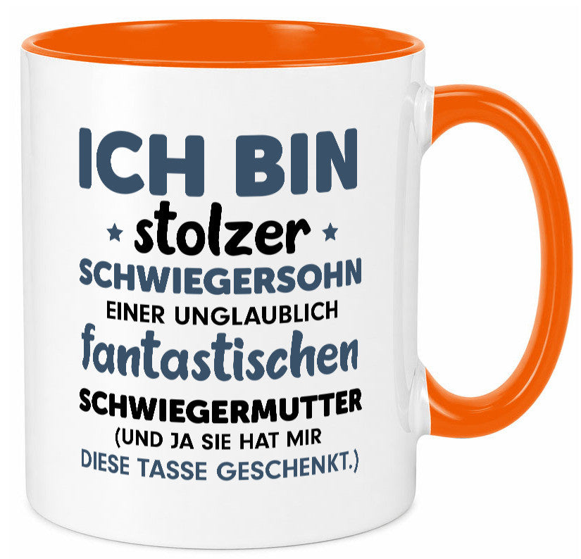 Stolzer Schwiegersohn | Spruch Schwiegermutter Humor lustig Familie Tasse