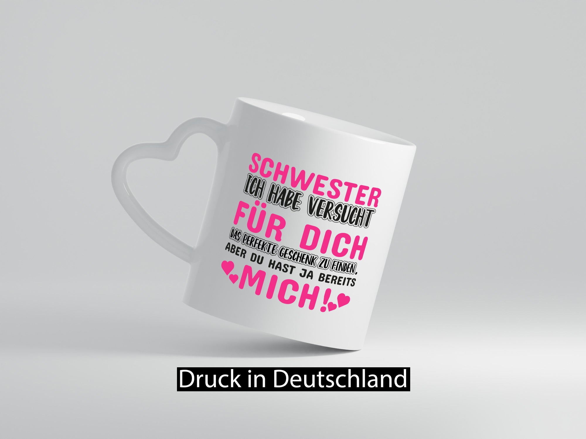 Schwester Tasse | lustiger Spruch Geschwisterliebe v2 Humor Geschenkidee