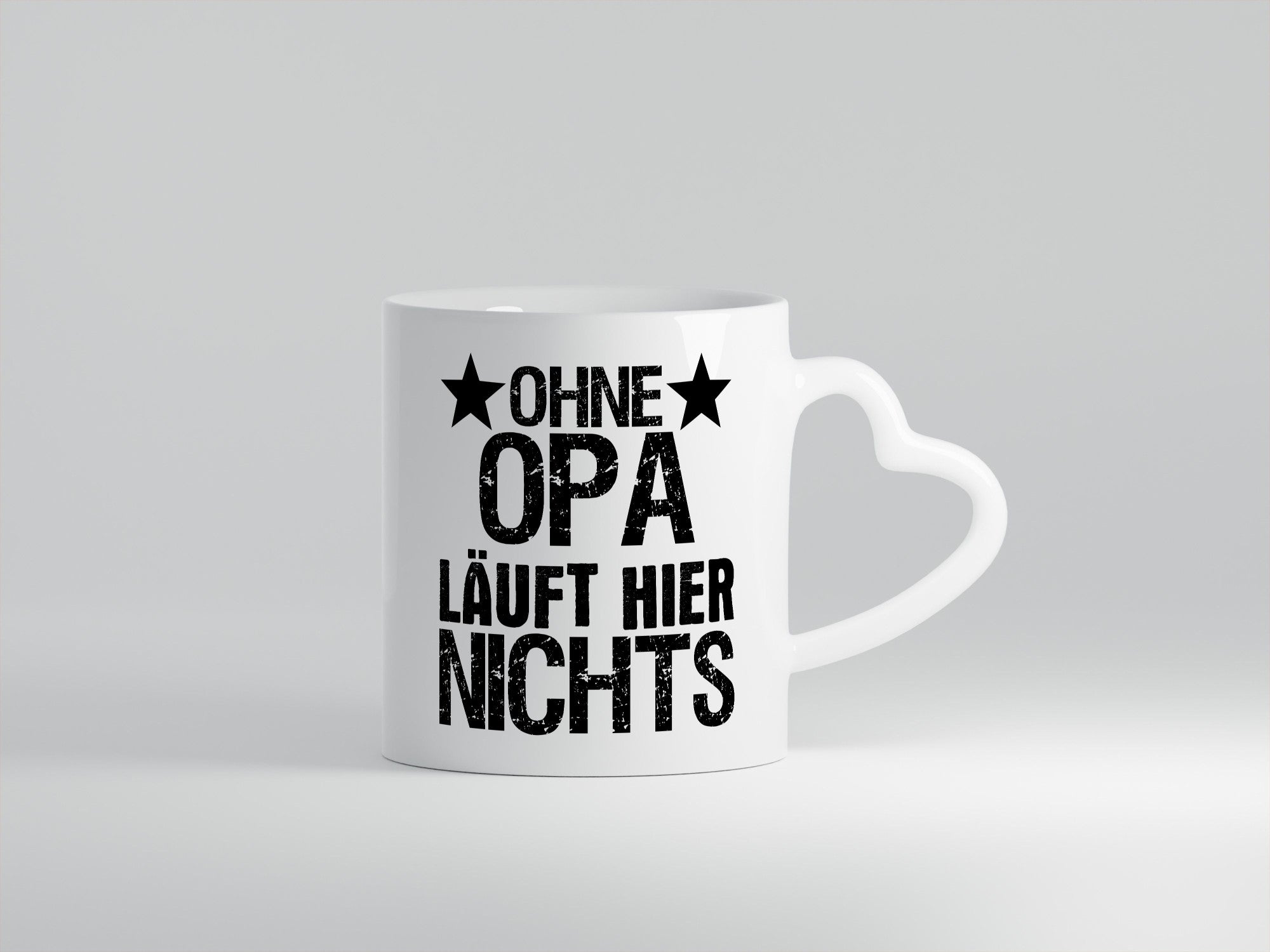 Ohne Opa läuft hier nichts | Sterne Geschenkidee Familie Humor Tasse