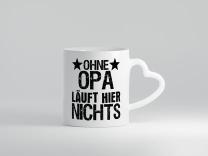 Ohne Opa läuft hier nichts | Sterne Geschenkidee Familie Humor Tasse