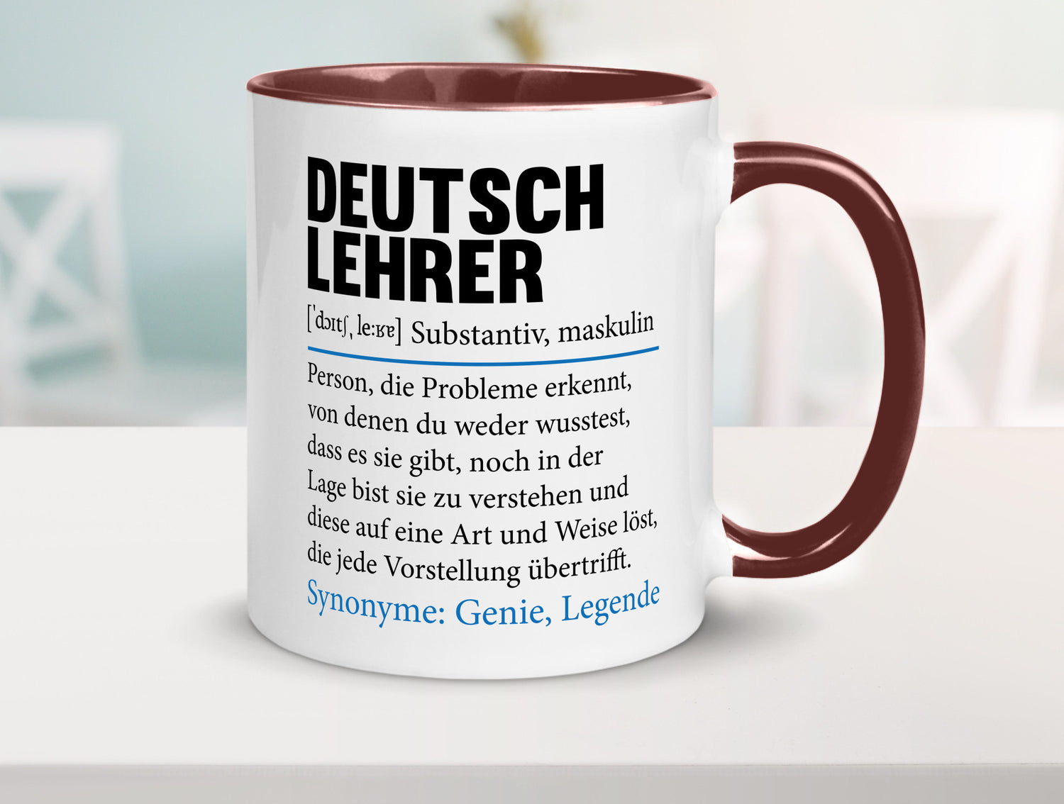Deutschlehrer Spruch | Lehrer Schule Humor lustig Geschenkidee Geschenk Tasse