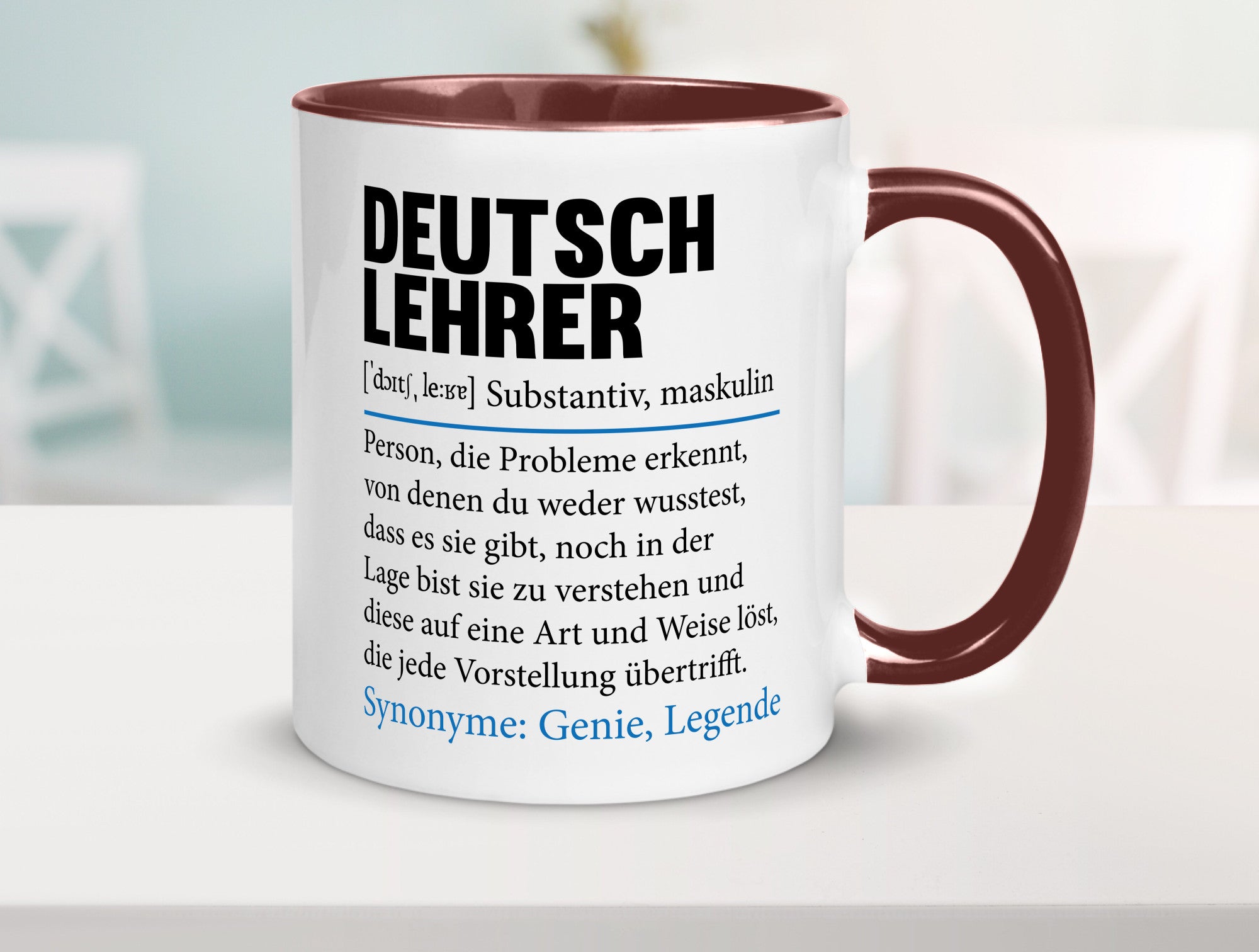 Deutschlehrer Spruch | Lehrer Schule Humor lustig Geschenkidee Geschenk Tasse