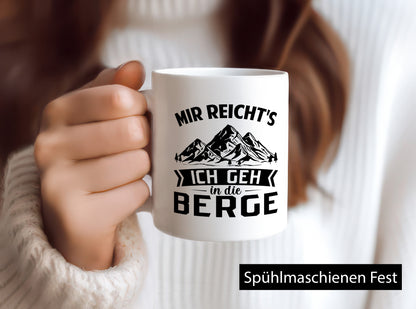 Ich gehe in die Berge | Wandern Natur Laufen lustiger Spruch Geschenk Humor