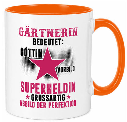 Bedeutung von Gärtnerin | Gartenbau lustiger Spruch Geschenk Humor Geschenkidee Tasse