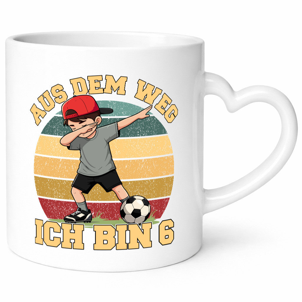 6. Geburtstag | 6 Jahre Fußball Junge Fußballer Geschenk Geschenkidee lustiger