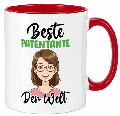 Beste Patentante | Tante lustiger Spruch Geschenk Humor Geschenkidee Tasse