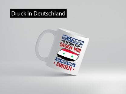 Syrien | Urlaub Stimmen in meinem Kopf Traumland v2 lustiger Spruch Geschenk