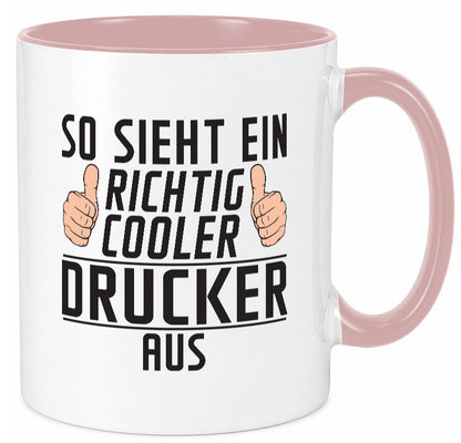 Richtig Cooler Drucker | Druckerei Print Medien Geschenk Humor Geschenkidee Tasse