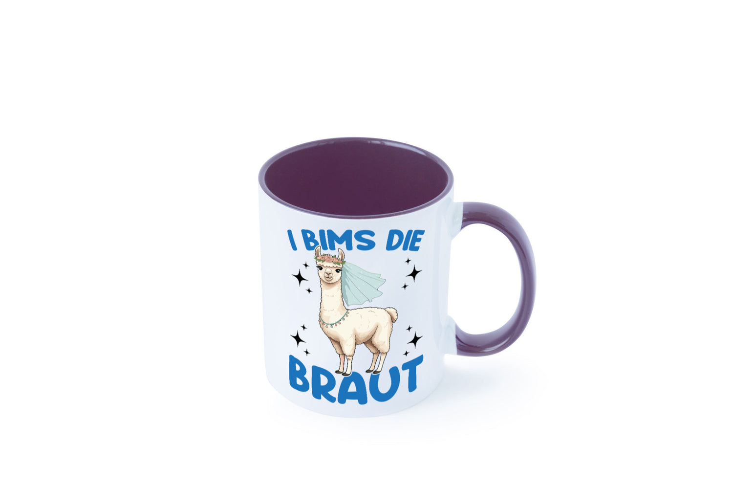 I Bims die Braut | Lama JGA Hochzeit lustig Humor Geschenkidee Geschenk Tasse