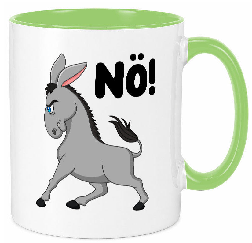 Nö | Sturer Esel hab kein bock lustig Humor Geschenkidee Geschenk Tasse