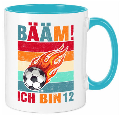 12. Geburtstag | Bääm ich bin 12 Fußball Humor Geschenkidee Tasse