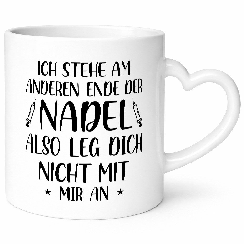 Am anderen Ende der Nadel, nicht anlegen | Spritzen lustiger Spruch Geschenk
