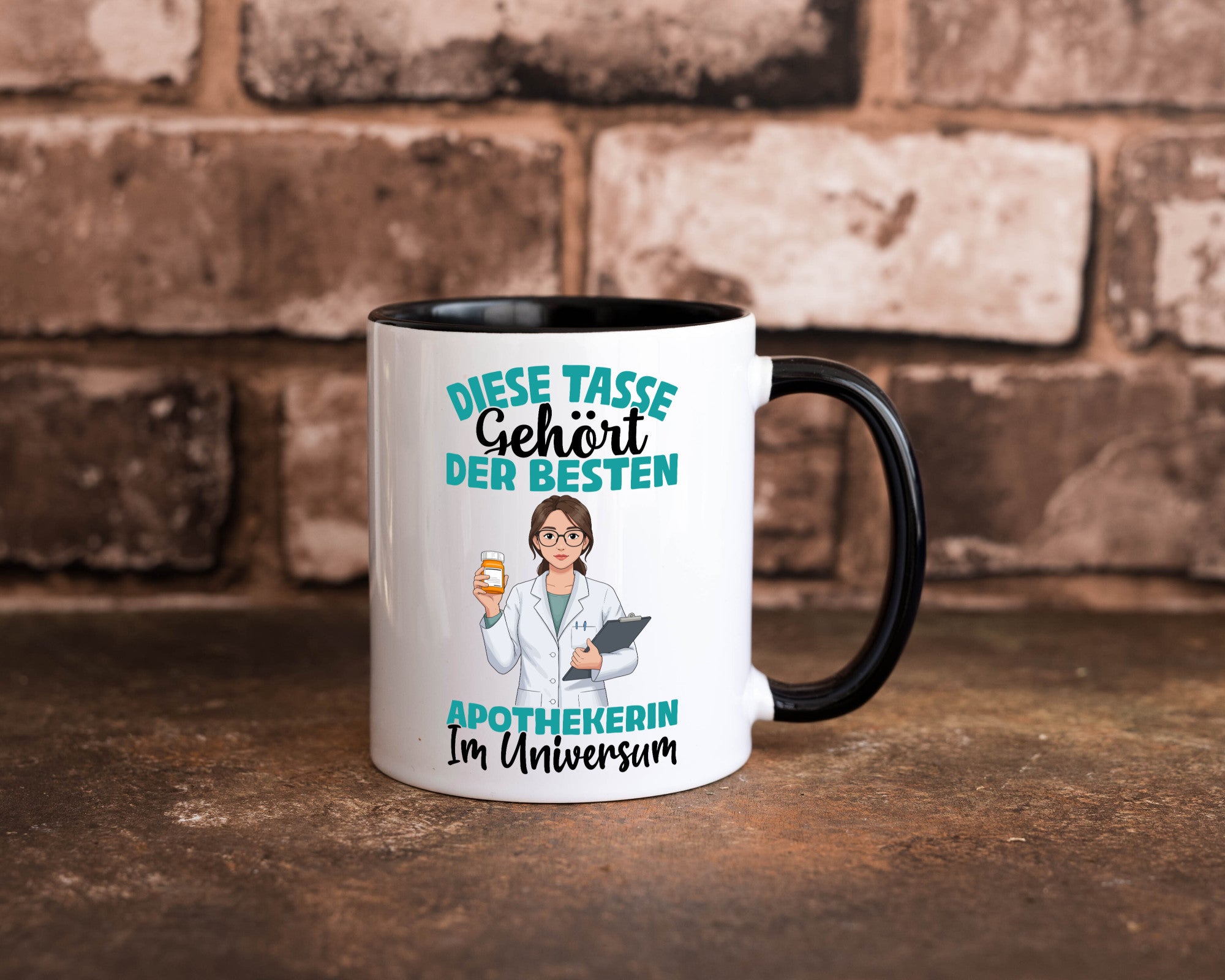 Im Universum: Apothekerin | Apotheke Pharmazie lustiger Spruch Geschenk Humor