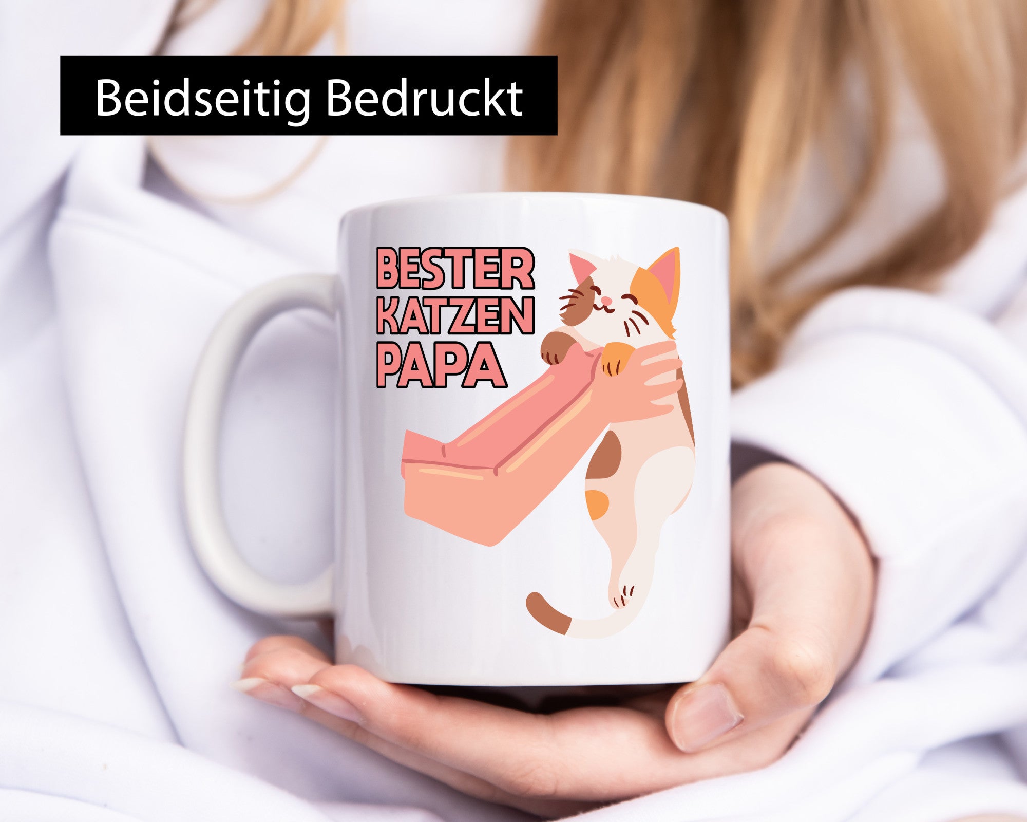 Bester Katzenpapa | Katze Gabel Geschenk Tierliebhaber Humor lustiger Spruch