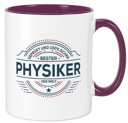 Geprüft und sicher: Physiker | Physik lustiger Spruch Geschenk Humor
