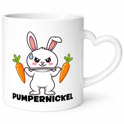 Pumpernickel | Krafttraining Kaninchen Fitness lustig Humor Geschenkidee