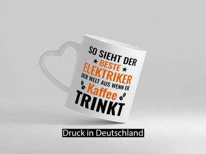 Kaffee trinkt: Elektriker | Elektronik Elektrotechnik Geschenkidee Humor Tasse