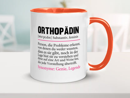 Orthopädin | Spruch Beruf Humor Orthopädie v2 Arbeit Kollegen Büro Geschenkidee