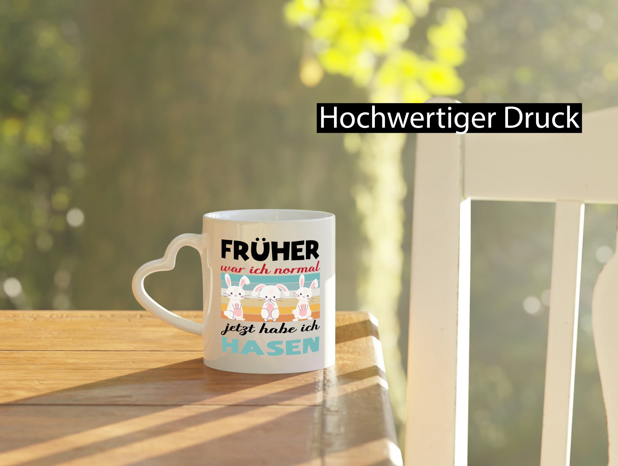 Früher war ich normal | Hasen Tiere Mama lustig Familie Geschenkidee Geschenk