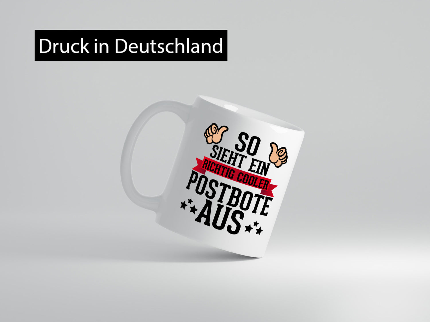 Richtig cooler Postbote | Daumen hoch Paketdienst Kurier Geschenkidee Humor