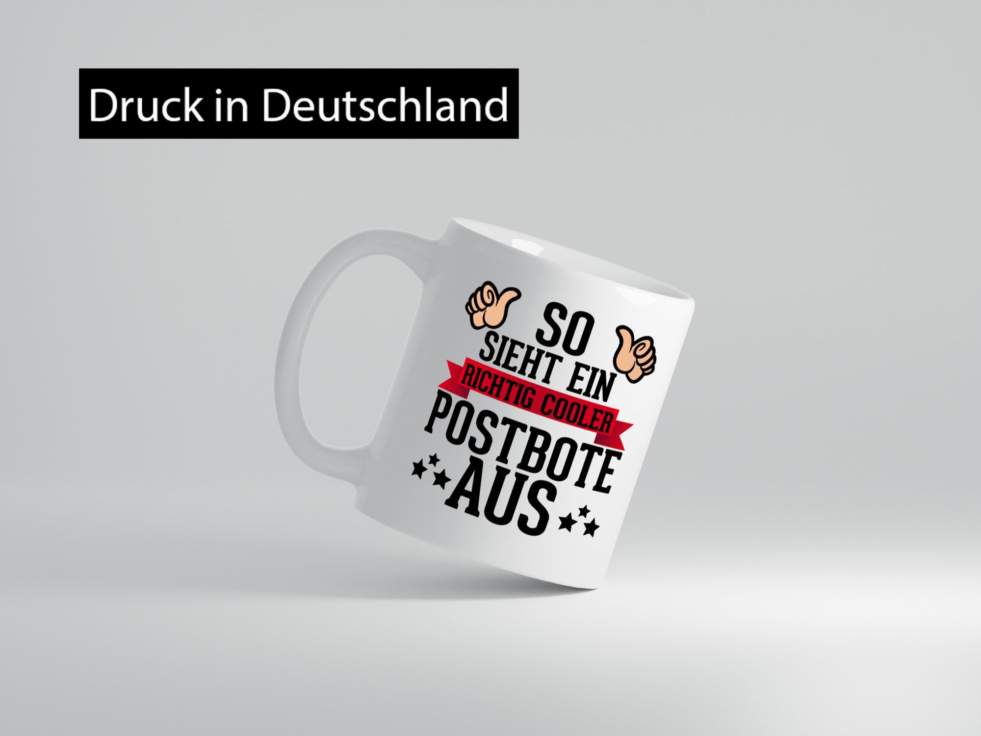 Richtig cooler Postbote | Daumen hoch Paketdienst Kurier Geschenkidee Humor