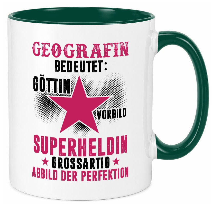 Bedeutung von Geografin | Geografie Geschenkidee Humor Tasse