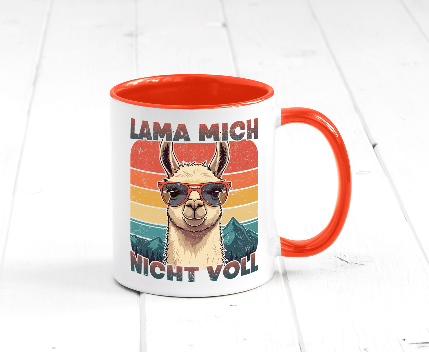 Lama mich nicht voll | Alpaka Kamel Retro lustig Humor Geschenkidee Geschenk