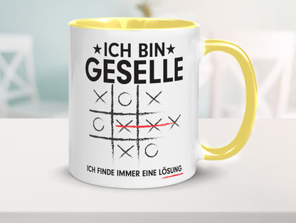 Löse Probleme: Geselle | Handwerker Humor Geschenkidee Tasse