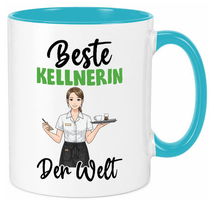 Beste Kellnerin | Beruf kellnern Bedienung v2 Humor Arbeit Kollegen Büro