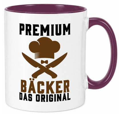 Premium Bäcker das Orginal Humor Geschenkidee Tasse