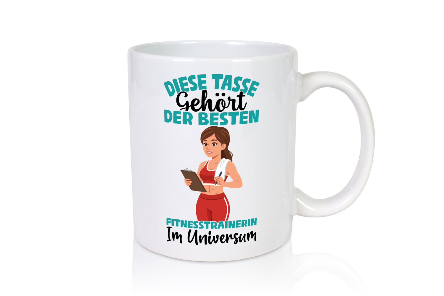 Im Universum: Fitnesstrainerin | Trainerin Sport lustig Humor Geschenkidee
