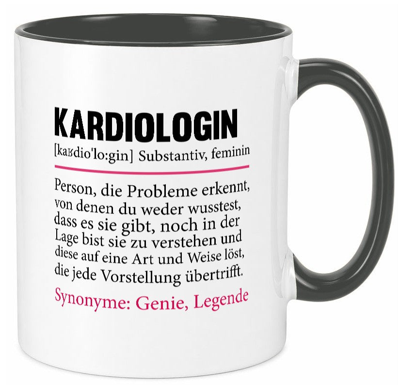 Kardiologin | Spruch lustig Kardiologie Beruf Geschenk Arbeit Kollegen Büro Tasse