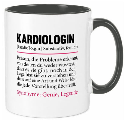 Kardiologin | Spruch lustig Kardiologie Beruf Geschenk Arbeit Kollegen Büro Tasse