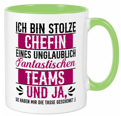 Stolze Chefin | Tolles Team Mitarbeiter lustig Arbeit Kollegen Büro Geschenk