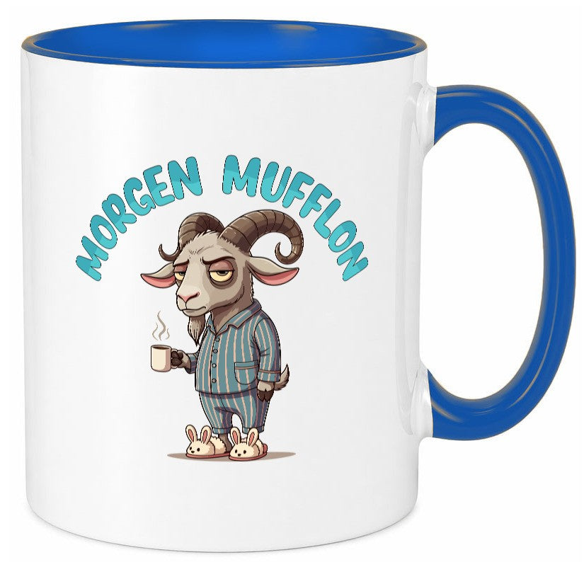Morgen Mufflon | Morgenmuffe v2 lustig Humor Geschenkidee Geschenk Tasse