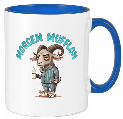 Morgen Mufflon | Morgenmuffe v2 lustig Humor Geschenkidee Geschenk Tasse