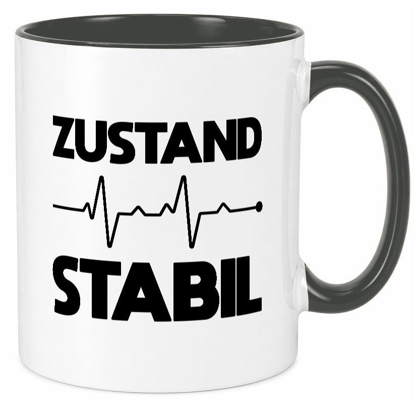 Zustand Stabil | Herzschlag Heartbeat lustiger Spruch Geschenk Humor