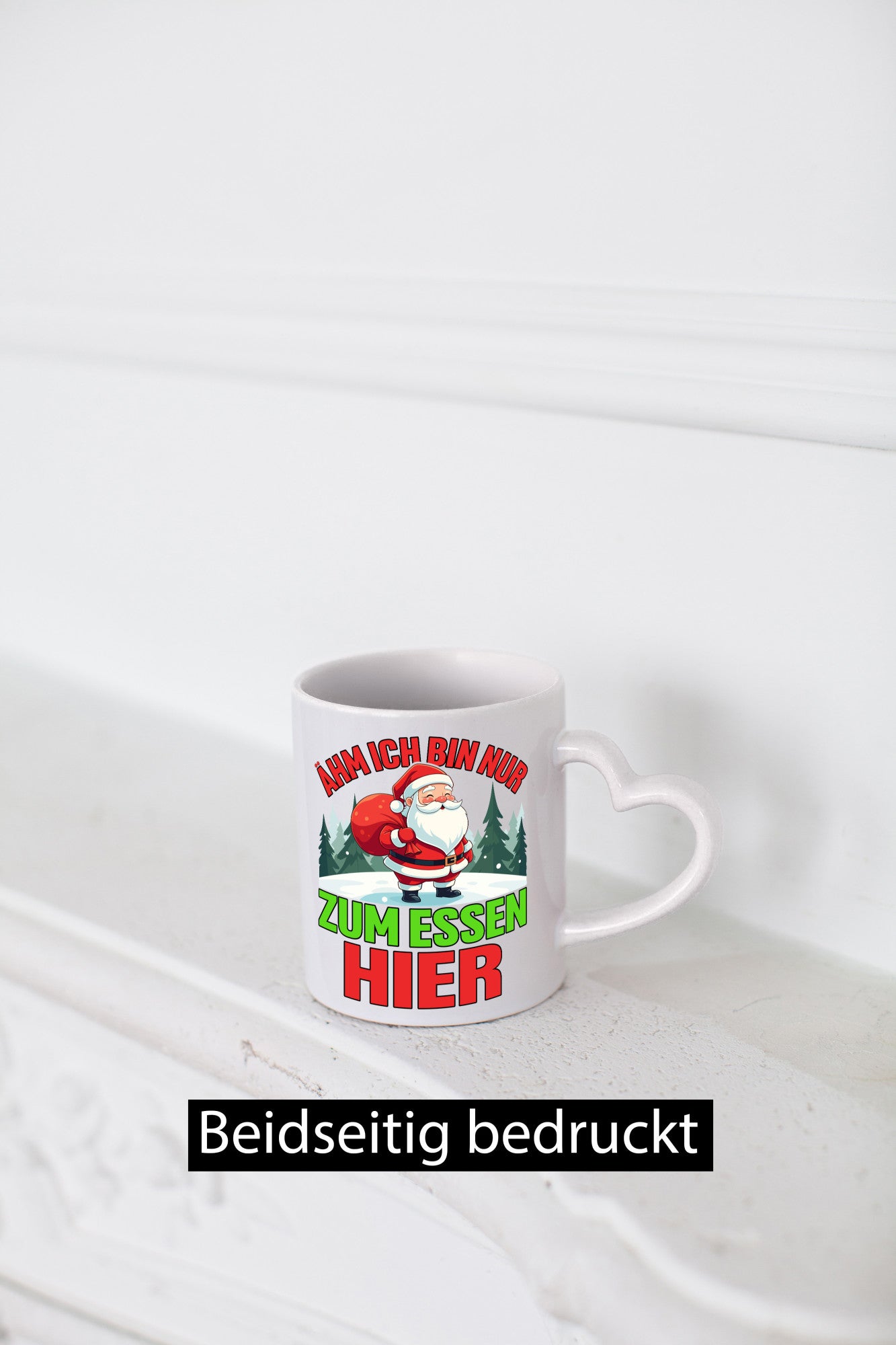 Ich bin nur zum essen hier | Weihnachtsmann Weihnachten v2 Geschenkidee Humor