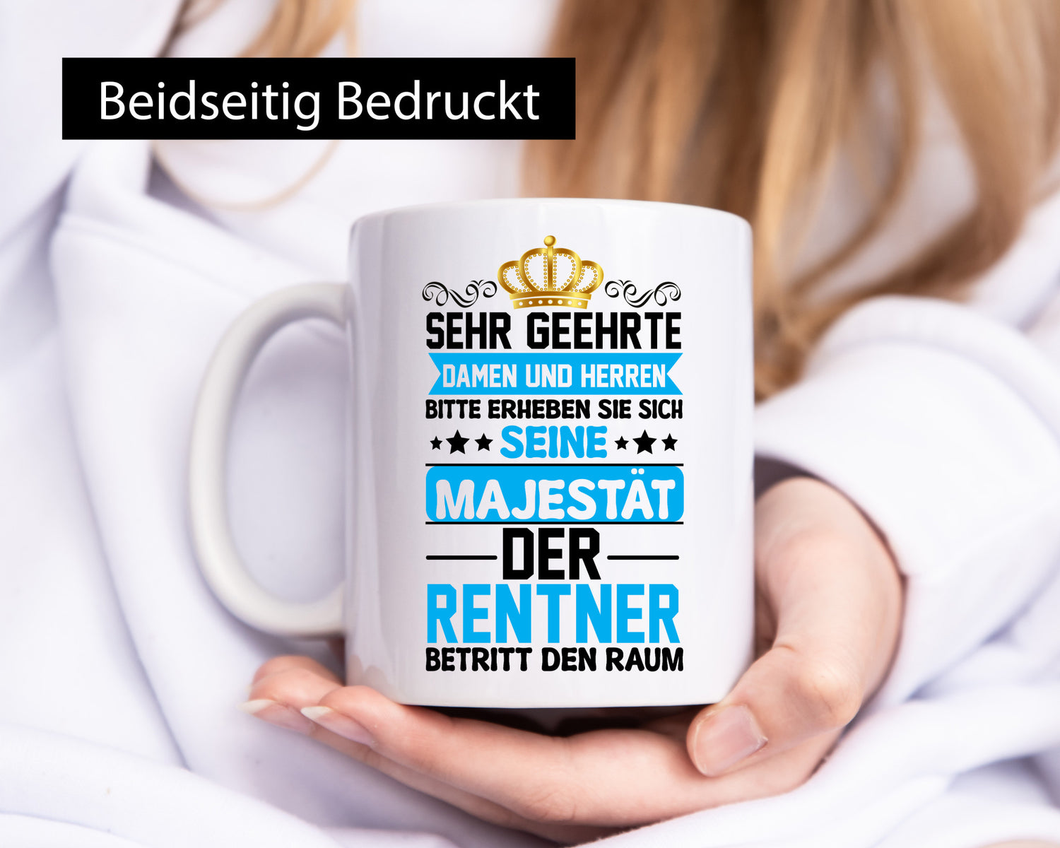Rentner betritt den Raum | Ruhestand Pension lustiger Spruch Geschenk Jubiläum