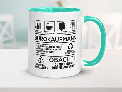 Achtung Probleme Bürokaufmann | Kaufmann Humor Arbeit Kollegen Büro