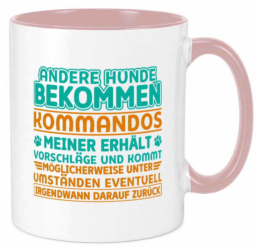Hunde Training | Hundebesitzer Tasse Hundekommando vl10 Geschenk Tierliebhaber