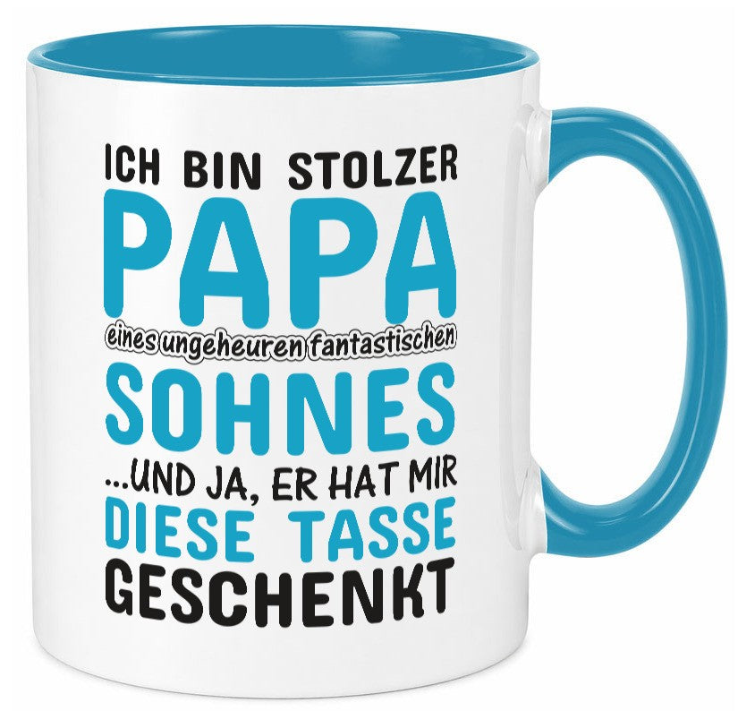 Stolzer Papa | Vater Tasse Fantastischer Sohn Humor Geschenk Familie