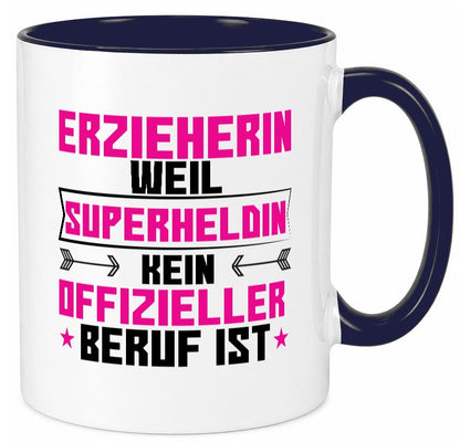 Superheldin Erzieherin | Pädagogin Schule Geschenkidee Humor Tasse